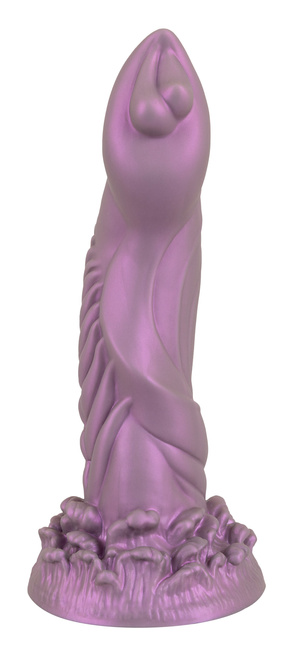 Zyfrik – złodziej rozkoszy. Fantasy dildo jak chochlik nie z tego świata. Silna przyssawka. Dł. 21,2 cm, wkładane 18 cm, Ø 4,9  cm