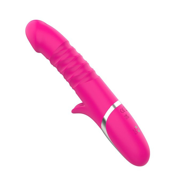 Dwusilnikowy wibrujący i posuwisty figlarz z harmonijką i języczkiem – 64 kombinacje wibracji i posuwu