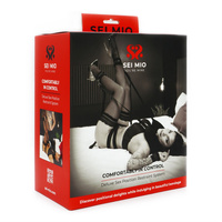 Uprząż do narzucania pozycji SEI MIO, zestaw pasów do unieruchamiania w komplecie zagłówek rogal,  soft BDSM, bondage