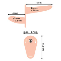Wibrujący podwójny strap-on