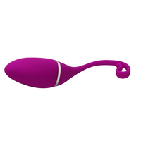 Wibrujące jajeczko spacerowe sterowane aplikacją Irena, purpurowe 7,5x3,5 cm