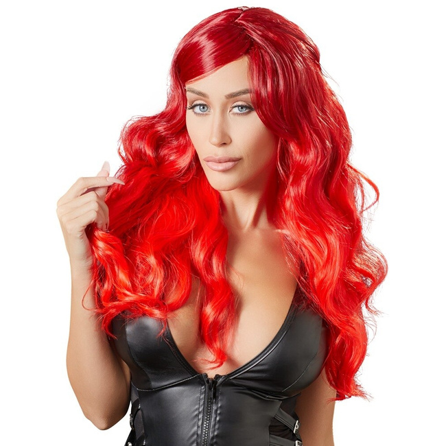 Preuka Wig red wavy long