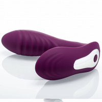 Wibrator silikonowy ze ssącym masażerem łechtaczki na pilota