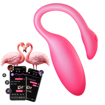 Jajeczko Flamingo Max, różowe, aktywnie reagujące na dotyk, sterowane aplikacją Magic Motion