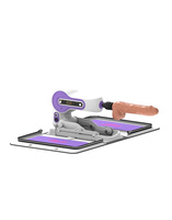 Mechaniczny kochanek – maszyna do seksu z wibrującym dildo 20 cm, z torbą 