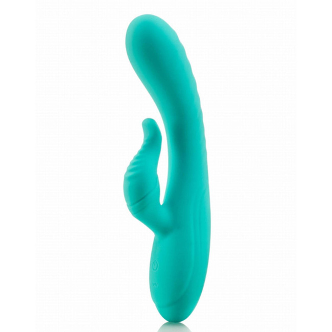 Długi, wodoodporny wibrator ze stymulatorem clitoris