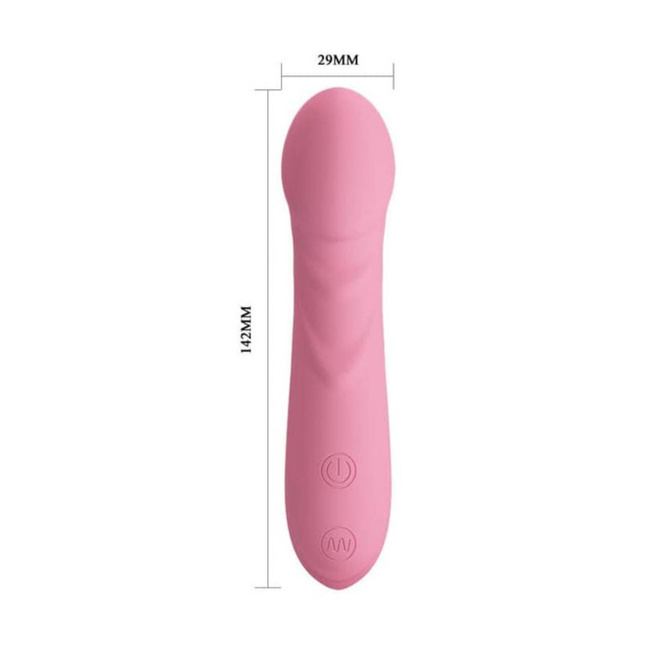 Różowy masażer łechtaczki z akumulatorem