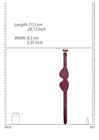 Maska na oczy w kolorze burgund