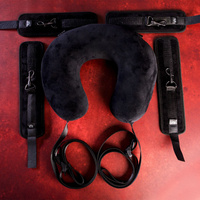 Uprząż do narzucania pozycji SEI MIO, zestaw pasów do unieruchamiania w komplecie zagłówek rogal,  soft BDSM, bondage