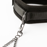 Wyściełana obroża i smycz SEI MIO, soft BDSM, bondage
