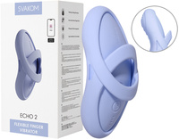 Figlarz na palcu - Wibrator na palec sterowany smartfonem SVAKOM z funkcją grzania wodoodporny