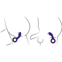 Uśmiechnięty wibrujący wytrych do punktu G i punktu P 13,7 cm